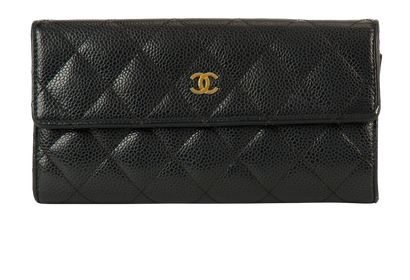 Chanel CC Long Flap Wallet, front view